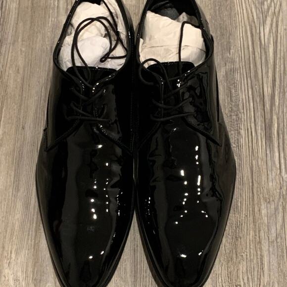 Hugo Boss Appeal Derby Patent leather dress shoes-Size 13 - Picture 1 of 6
